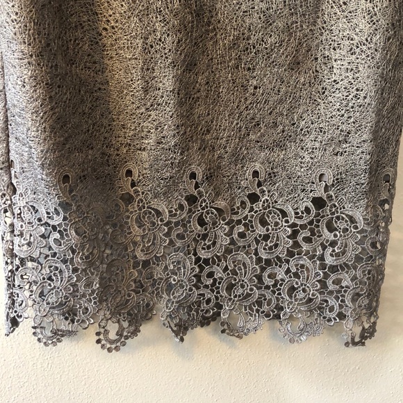 Forever 21 Silver/Grey Thready Pencil Skirt - Picture 2 of 5